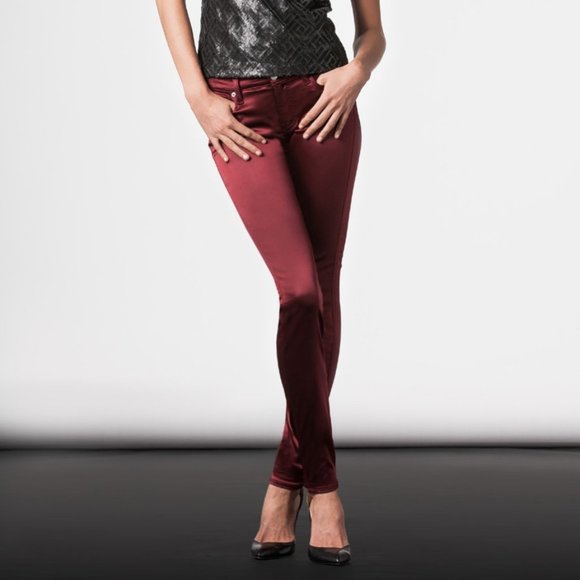 7 For All Mankind skinny satin jeans size 24 - Picture 4 of 17